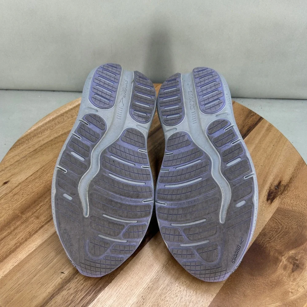 Brooks Ghost Max 2 Womens Running Shoes Grey Purple 1204201B005 Size 8 Medium B